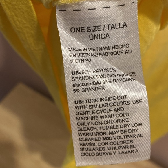 NWT White House black market dip dye yellow top - Picture 5 of 5